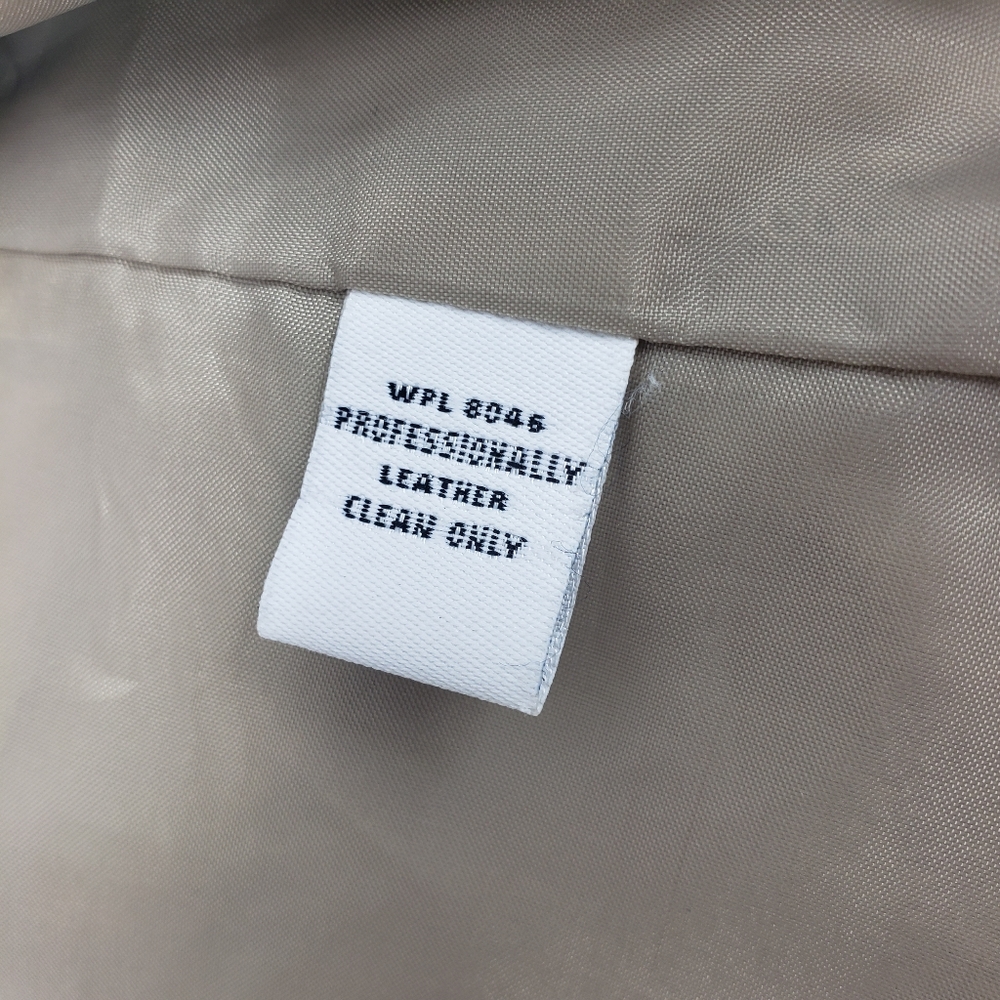 Style & Co. Beige Suede Leather Jacket - Picture 7 of 7
